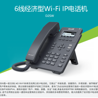 簡能D2SW WIFI型ip話機